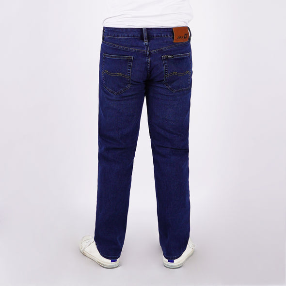 RRJ Men's Basic Denim Pants Skinny Fitting Mid-Rise 181089 (Medium Shade)