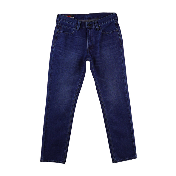 RRJ Men's Basic Denim Pants Skinny Fitting Mid-Rise 175002 (Medium Shade)
