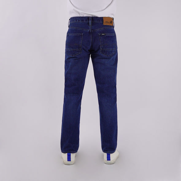 RRJ Men's Basic Denim Pants Skinny Fitting Mid-Rise 175002 (Medium Shade)