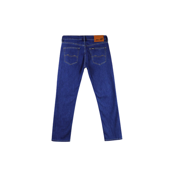 RRJ Men's Basic Denim Pants Skinny Fitting Mid-Rise 178518-U (Medium Shade)