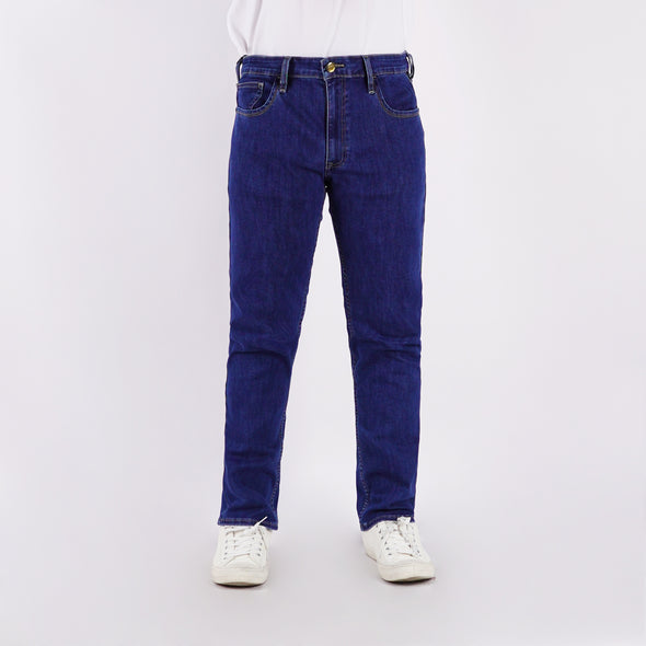 RRJ Men's Basic Denim Pants Skinny Fitting Mid-Rise 178518-U (Medium Shade)