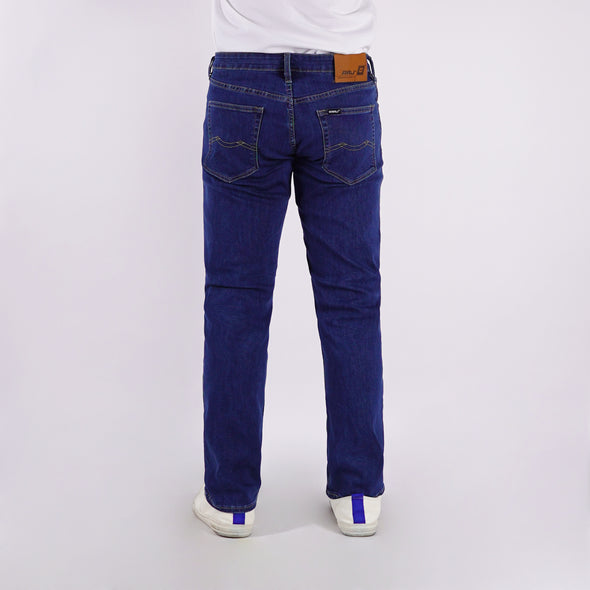 RRJ Men's Basic Denim Pants Skinny Fitting Mid-Rise 178518-U (Medium Shade)