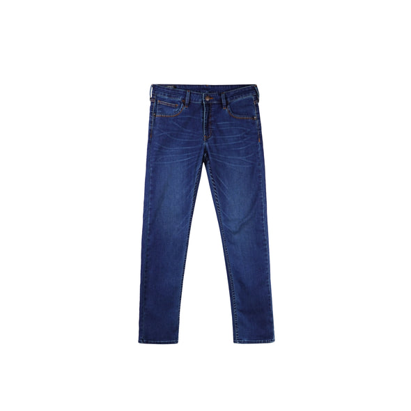 RRJ Men's Basic Denim Pants Superskinny Fitting Mid-Rise 178301-U (Medium Shade)