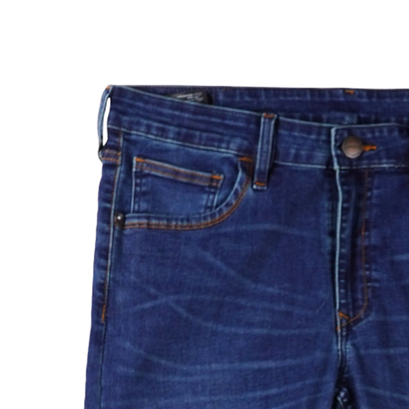 RRJ Men's Basic Denim Pants Superskinny Fitting Mid-Rise 178301-U (Medium Shade)