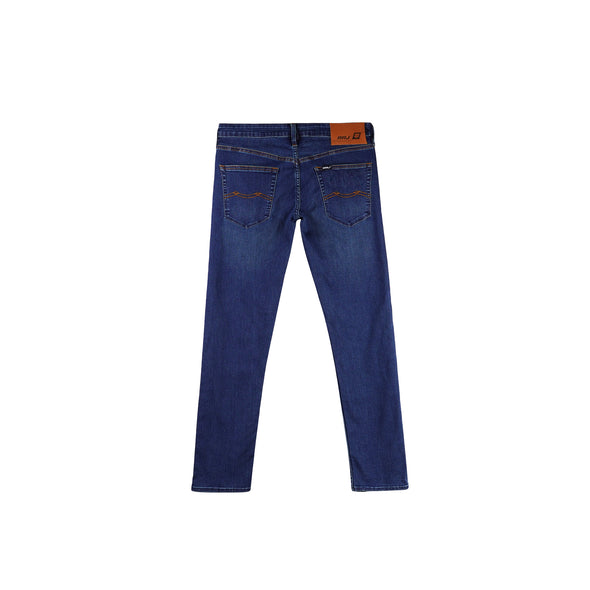 RRJ Men's Basic Denim Pants Superskinny Fitting Mid-Rise 178301-U (Medium Shade)