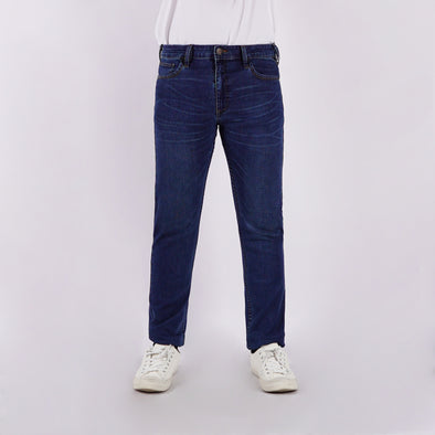 RRJ Men's Basic Denim Pants Superskinny Fitting Mid-Rise 178301-U (Medium Shade)
