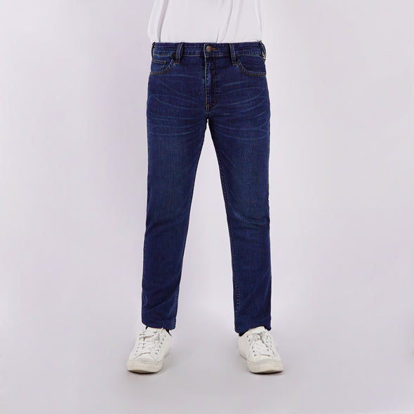 RRJ Men's Basic Denim Pants Superskinny Fitting Mid-Rise 178301-U (Medium Shade)