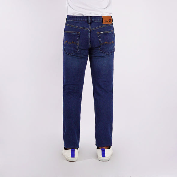 RRJ Men's Basic Denim Pants Superskinny Fitting Mid-Rise 178301-U (Medium Shade)