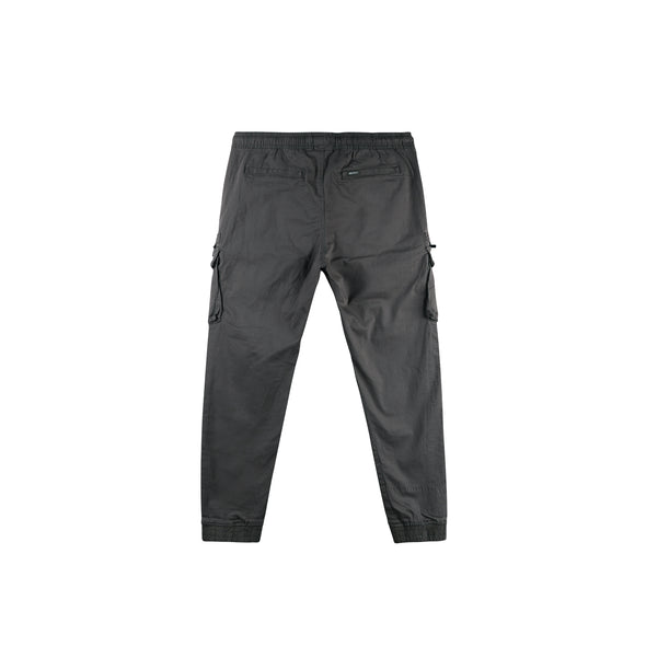 RRJ Men's Basic Non-Denim Cargo Pants Mid-Rise Fitting 177227 ( Dark Gray)