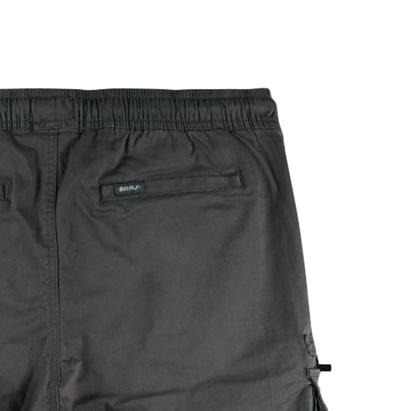 RRJ Men's Basic Non-Denim Cargo Pants Mid-Rise Fitting 177227 ( Dark Gray)