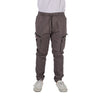 RRJ Men's Basic Non-Denim Cargo Pants Mid-Rise Fitting 177227 ( Dark Gray)