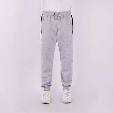 RRJ Men's Basic Non-Denim Jogger Pants Mid-Rise 171707 (Light Gray)