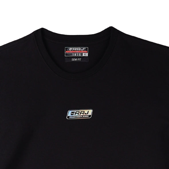 RRJ Men's Basic Tees Semibody Fitting 175150-U (Black)