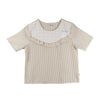 RRJ Ladies Basic Woven Shirt Boxy Fitting 171408 (Beige)