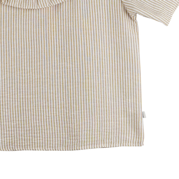 RRJ Ladies Basic Woven Shirt Boxy Fitting 171408 (Beige)