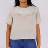 RRJ Ladies Basic Woven Shirt Boxy Fitting 171408 (Beige)