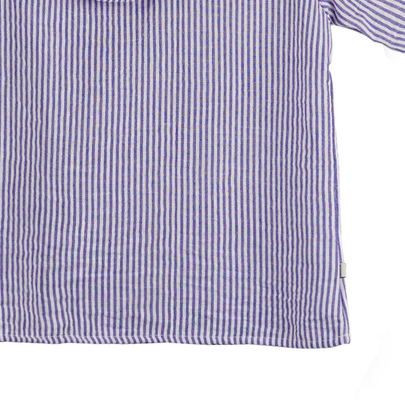 RRJ Ladies Basic Woven Shirt Boxy Fitting 171408 (Blue)