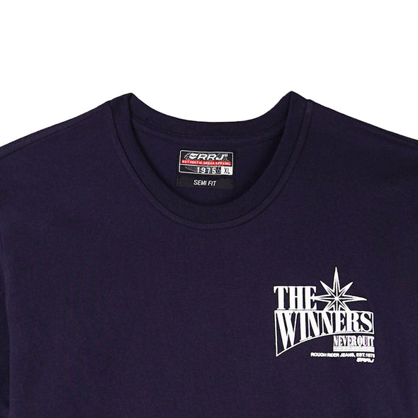 RRJ Men's Basic Tees Semibody Fitting 177460-U (Navy)