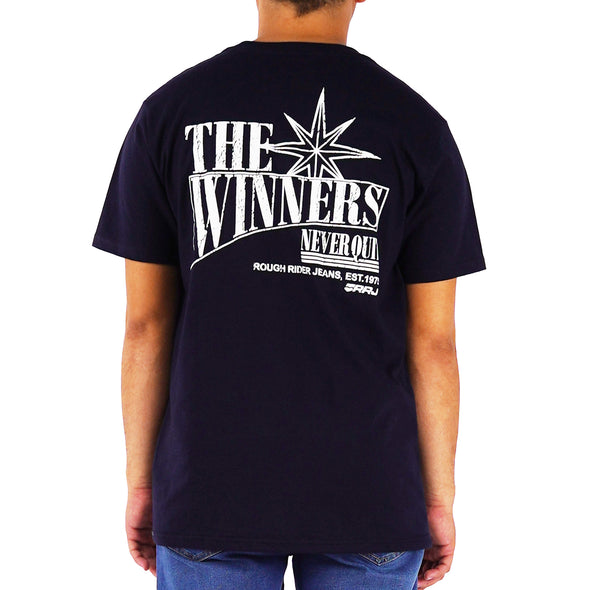 RRJ Men's Basic Tees Semibody Fitting 177460-U (Navy)
