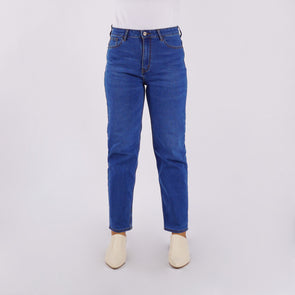 RRJ Ladies Basic Denim Mom Jeans 177239-U (Light Shade)