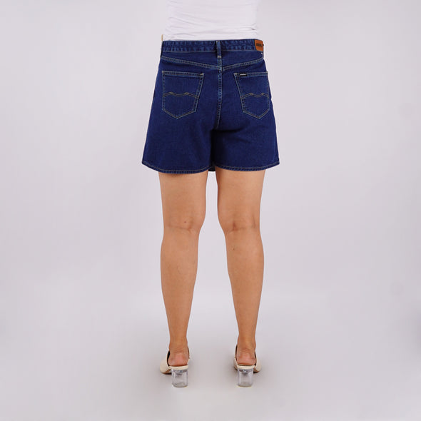 RRJ Ladies Basic Denim Skorts 178064 (Medium Shade)
