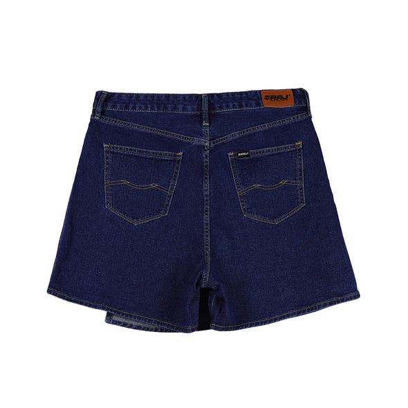 RRJ Ladies Basic Denim Skorts 178064 (Medium Shade)