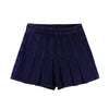 RRJ Ladies Basic Denim Skorts 178551 (Dark Shade)
