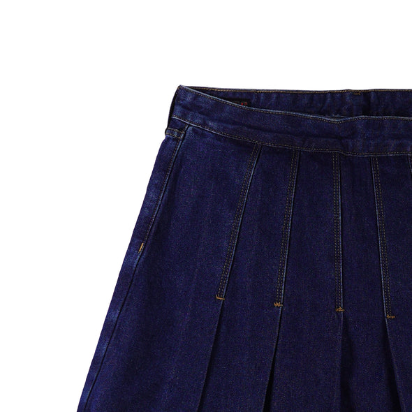 RRJ Ladies Basic Denim Skorts 178551 (Dark Shade)