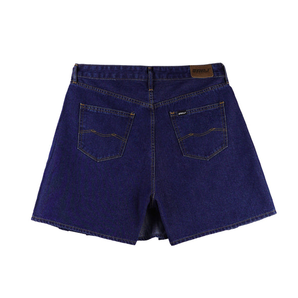 RRJ Ladies Basic Denim Skorts 178551 (Dark Shade)