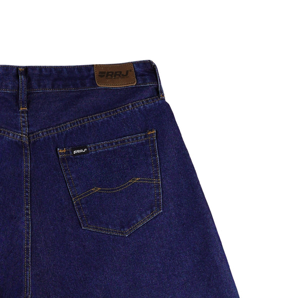 RRJ Ladies Basic Denim Skorts 178551 (Dark Shade)