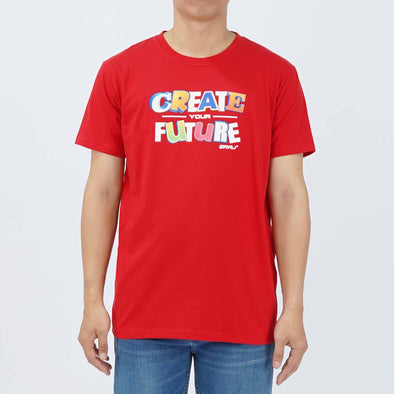 RRJ Men's Basic Tees Semibody Fitting 146706-U (Red)