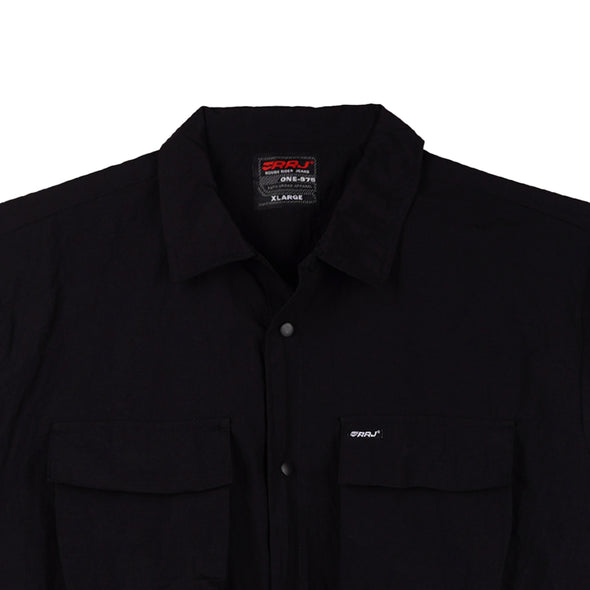 RRJ Men's Basic Woven Oversized Fitting 178834 (Black)