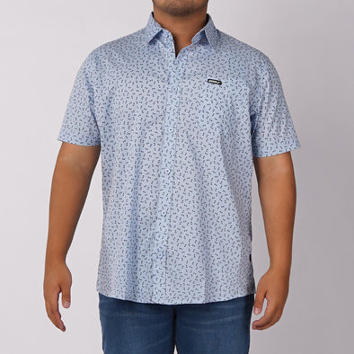 RRJ Men's Basic Woven Semibody Fitting 168760 (Light Blue)