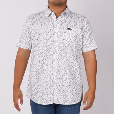 RRJ Men's Basic Woven Semibody Fitting 168760 (White)