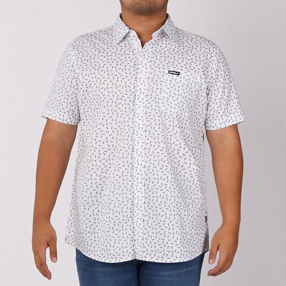 RRJ Men's Basic Woven Semibody Fitting 168760 (White)