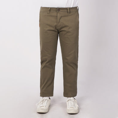 RRJ Men's Basic Non-Denim Chino Pants 181167 (Olive)