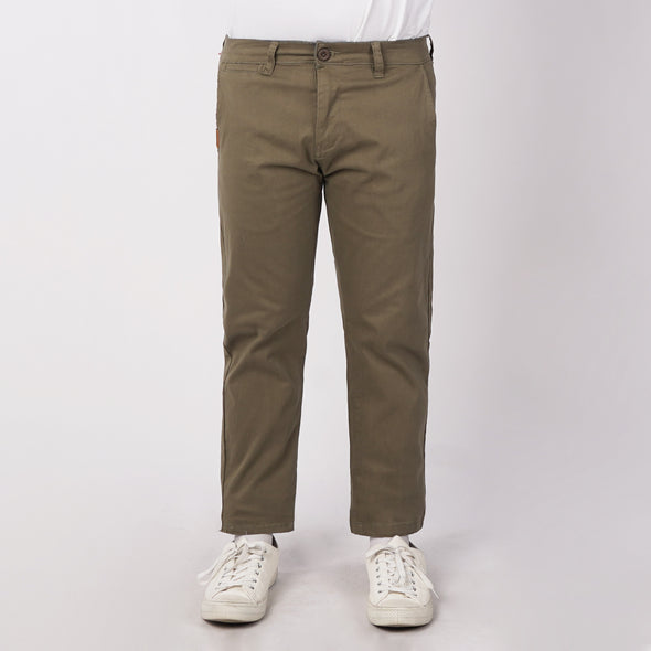 RRJ Men's Basic Non-Denim Chino Pants 181167 (Olive)