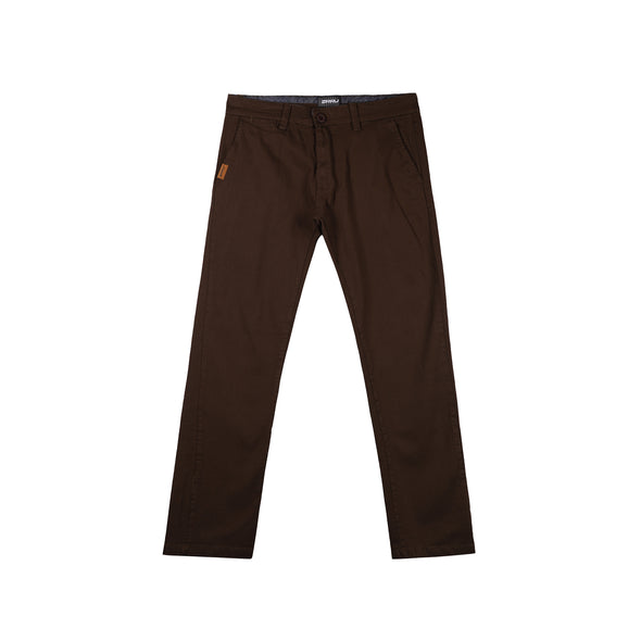 RRJ Men's Basic Non-Denim Chino Pants 181158 (Choco Brown)