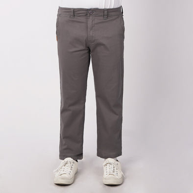 RRJ Men's Basic Non-Denim Chino Pants 181125 (Dark Gray)