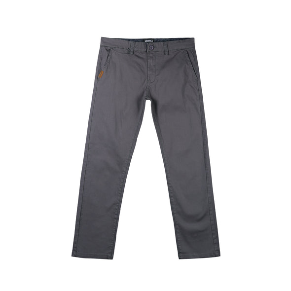 RRJ Men's Basic Non-Denim Chino Pants 181125 (Dark Gray)