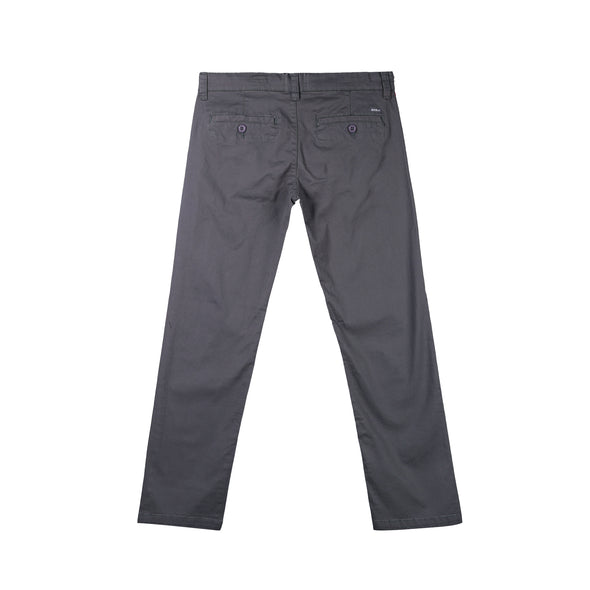 RRJ Men's Basic Non-Denim Chino Pants 181125 (Dark Gray)