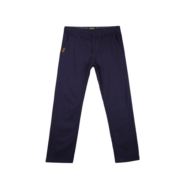 RRJ Men's Basic Non-Denim Chino Pants 181147 (Navy-Navy)