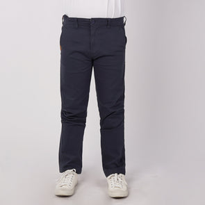 RRJ Men's Basic Non-Denim Chino Pants 181147 (Navy-Navy)