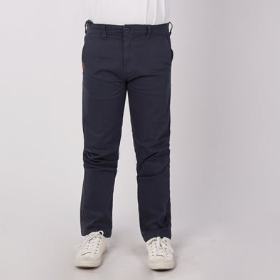 RRJ Men's Basic Non-Denim Chino Pants 181147 (Navy-Navy)
