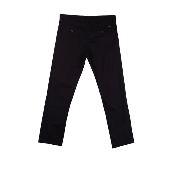 RRJ Men's Basic Non-Denim Chino Pants 181116 (Black)