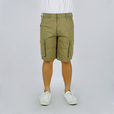 RRJ Men's Basic Non-Denim Cargo Short 177318 (Olive)