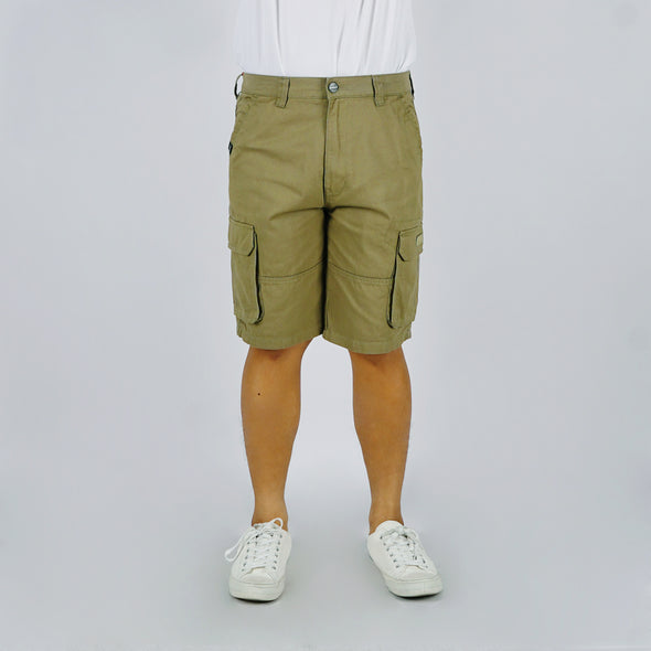 RRJ Men's Basic Non-Denim Cargo Short 177318 (Olive)