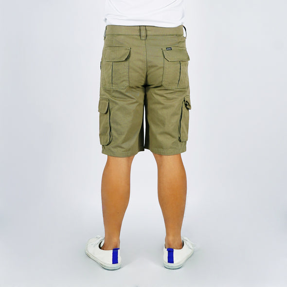 RRJ Men's Basic Non-Denim Cargo Short 177318 (Olive)