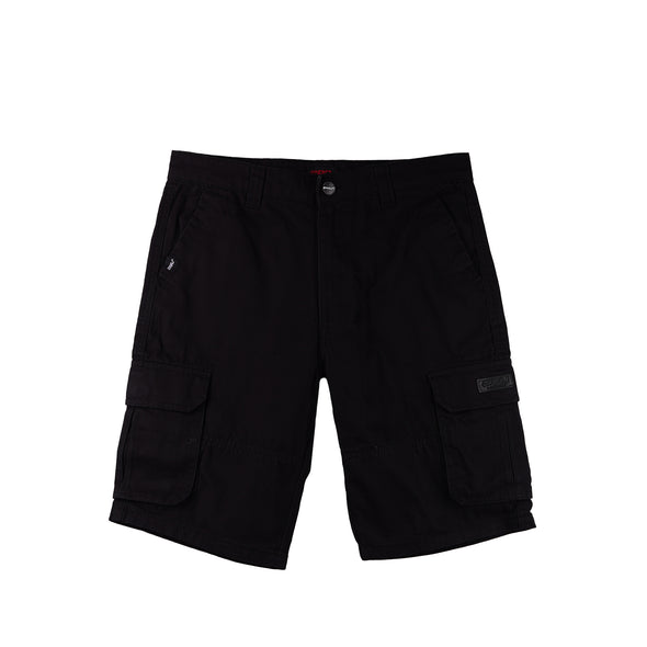 RRJ Men's Basic Non-Denim Cargo Short 177330 (Black)