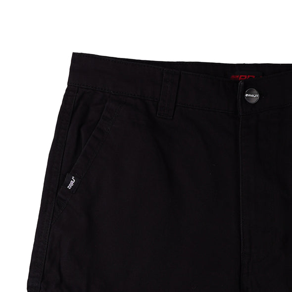 RRJ Men's Basic Non-Denim Cargo Short 177330 (Black)